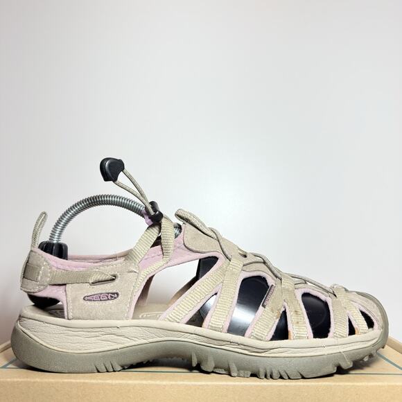 Keen Shoes - KEEN Whisper Womens 10 Hiking Sandals Taupe Pink Waterproof Sport Water Shoes